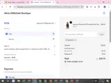 Alicia DiMichele Boutique coupon verification screenshot