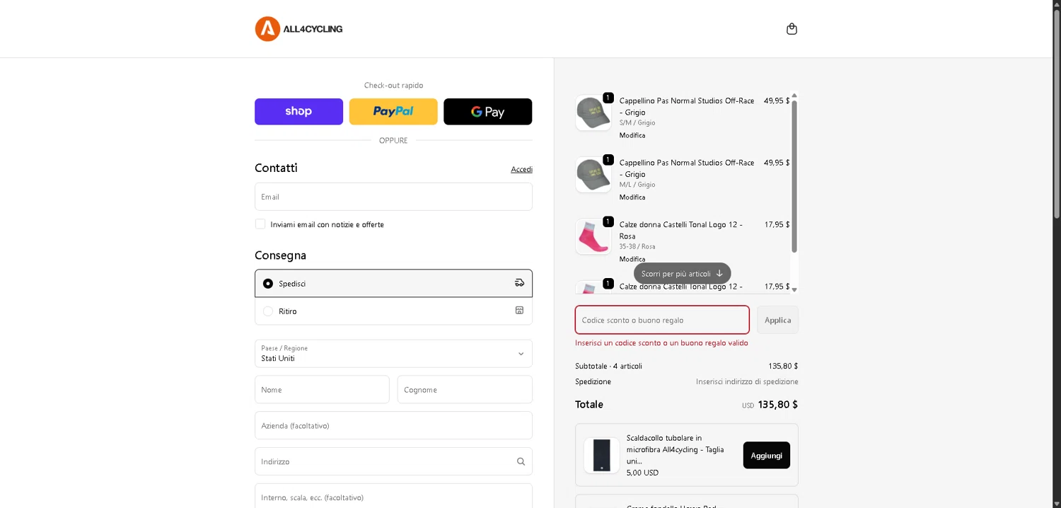 All4cycling discount code screenshot showing code XWS25 applied at All4cycling checkout page. Uploaded by SimplyCodes community member PromoElite4745 on Feb 10, 2026