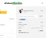 PLANTIES10 coupon verification screenshot