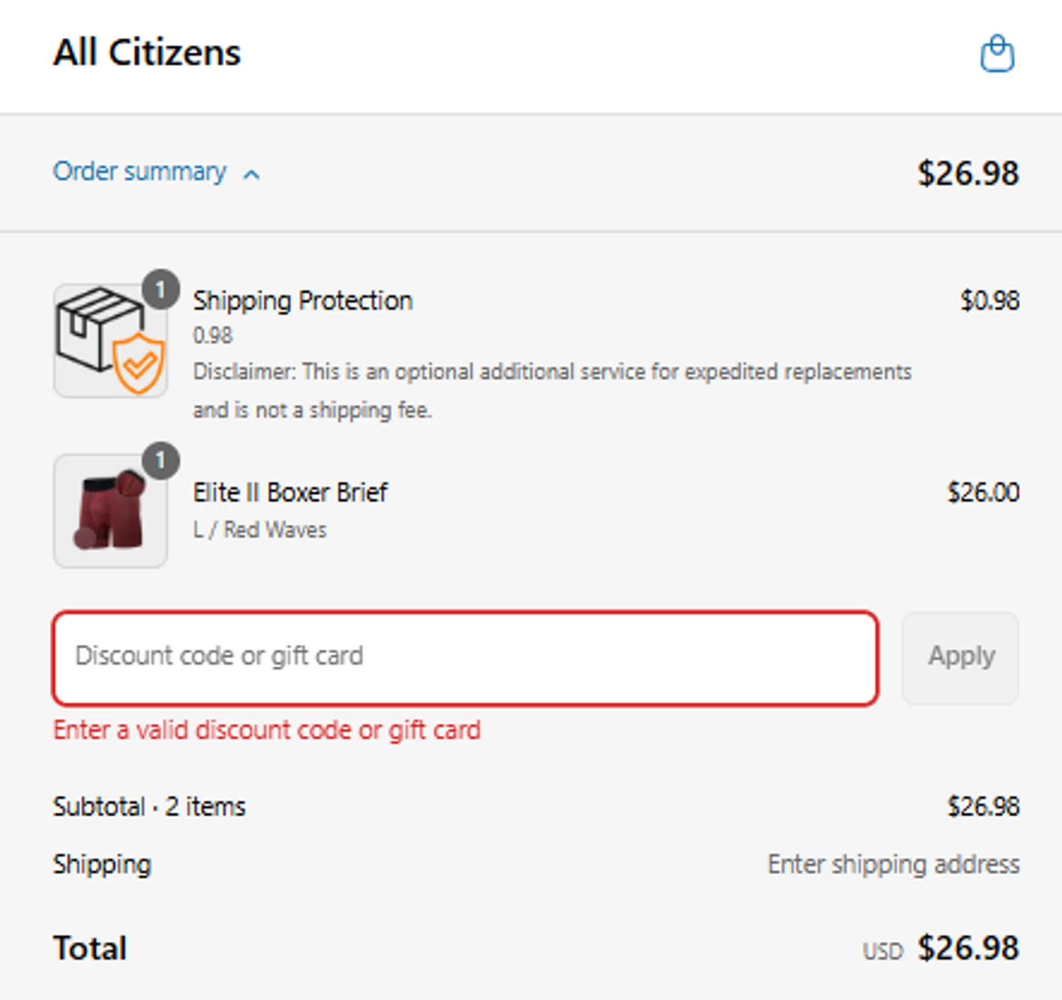 All Citizens discount code screenshot showing code AVILALOPEZS applied at All Citizens checkout page. Uploaded by SimplyCodes community member EugeniaRoMa on Jul 29, 2025