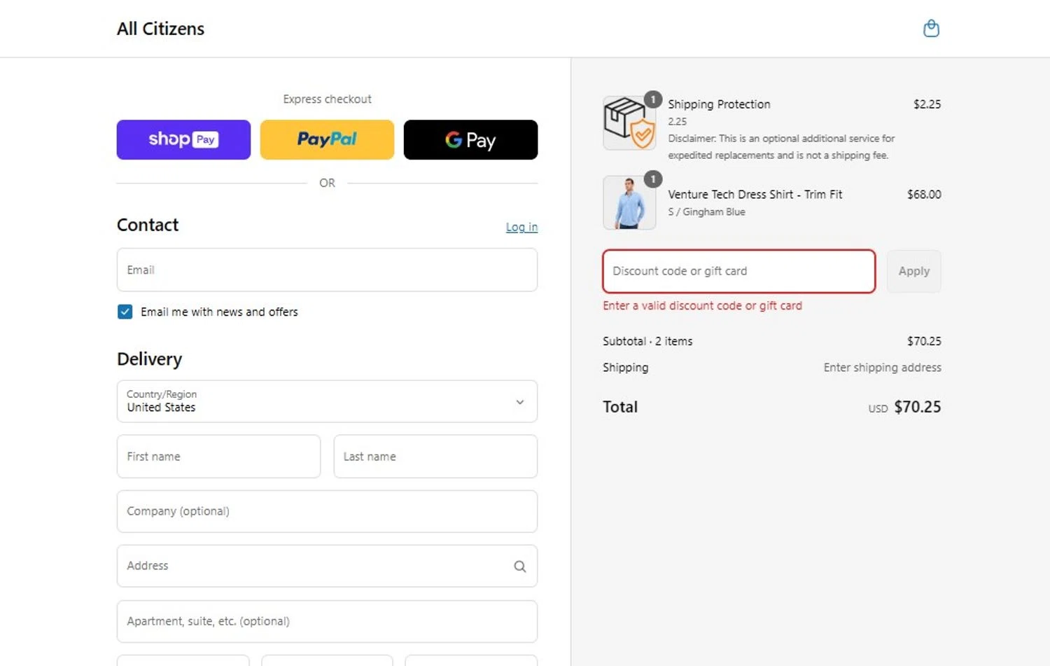 All Citizens discount code screenshot showing code AVILALOPEZS applied at All Citizens checkout page. Uploaded by SimplyCodes community member PennyScholar167 on Jul 29, 2025