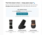 SNOWPAWS coupon verification screenshot