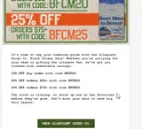 BFCM25 coupon verification screenshot