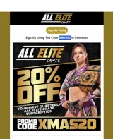 All Elite Wrestling coupon verification screenshot