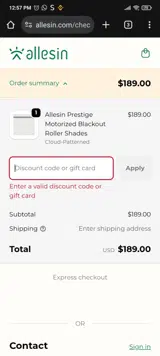 WATER coupon verification screenshot