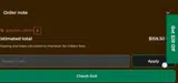 QUANDO coupon verification screenshot