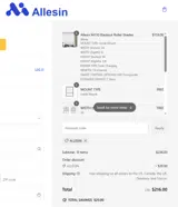 ALLESIN coupon verification screenshot