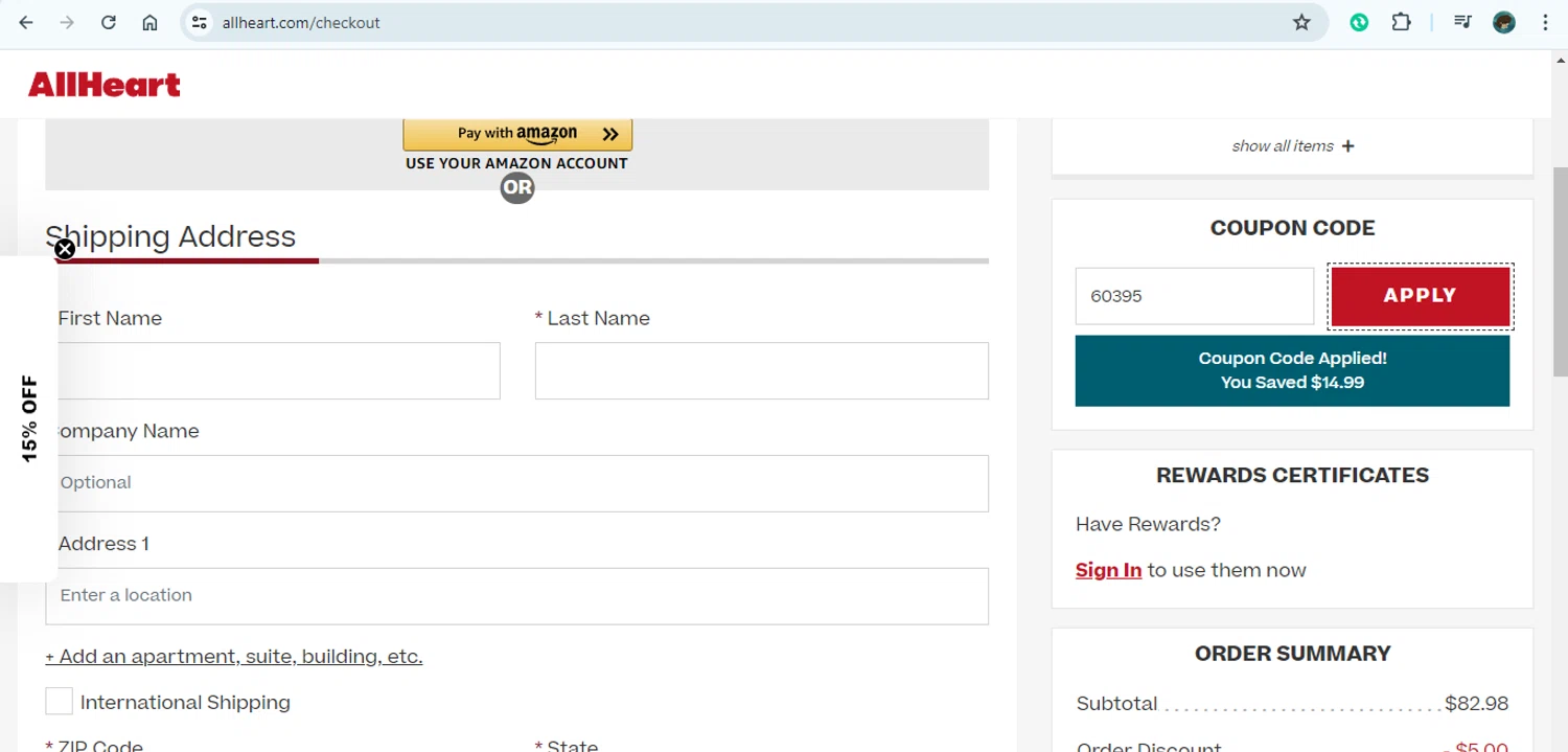 AllHeart Coupon Codes 20 Off Coupons in August 2024 SimplyCodes