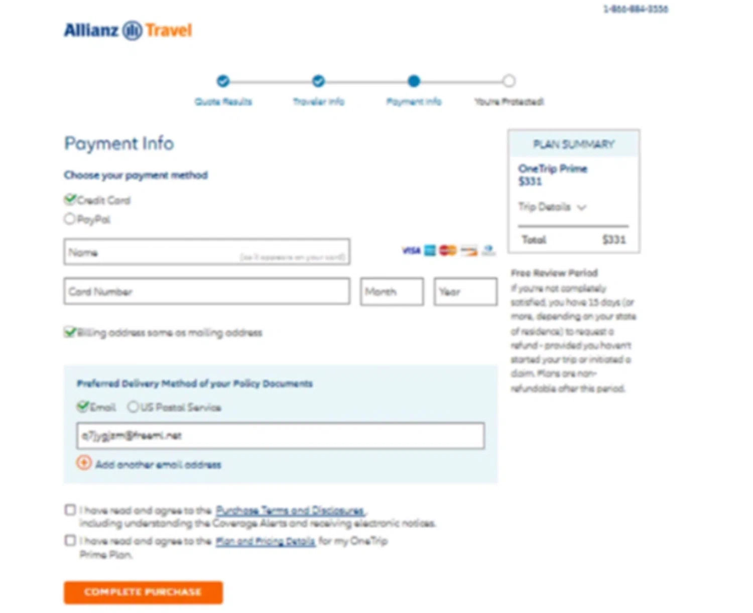 Allianz Travel Insurance promo code screenshot showing code SUMMER19 applied at Allianz Travel Insurance checkout page. Uploaded by SimplyCodes community member SimplyCVerlie on Feb 19, 2025