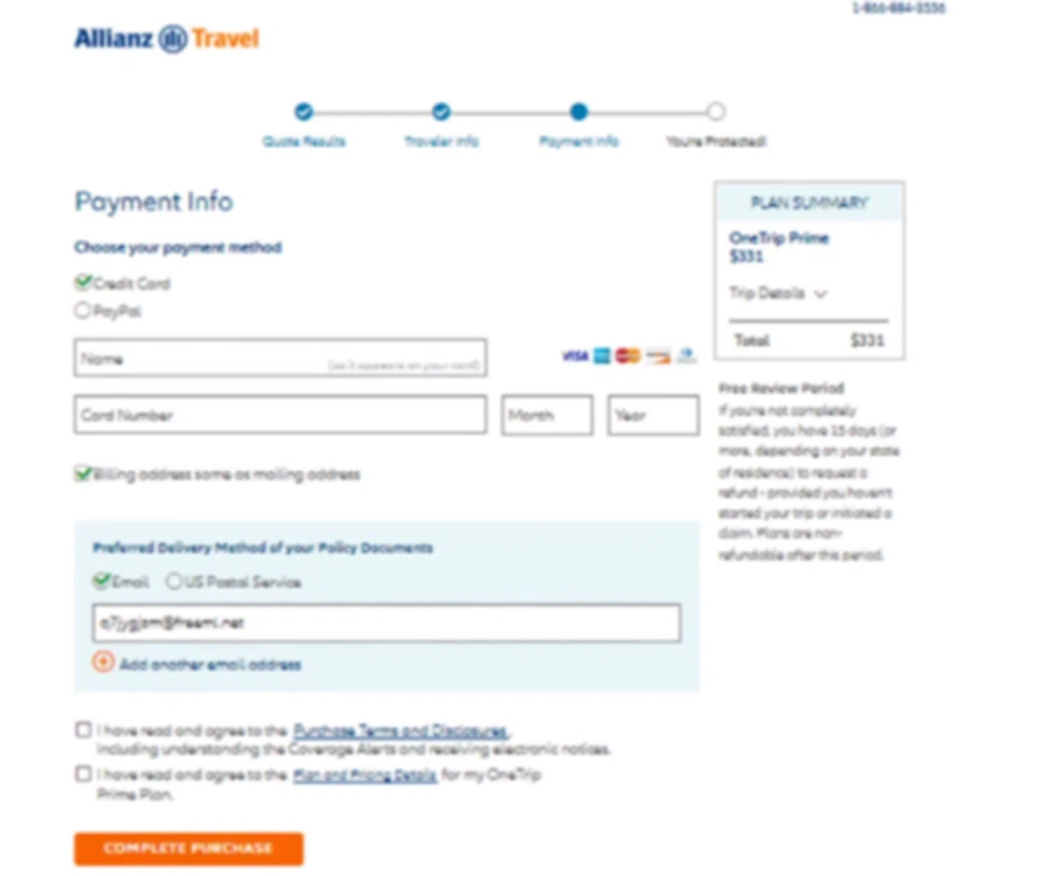 Allianz Travel Insurance promo code screenshot showing code SUMMER19 applied at Allianz Travel Insurance checkout page. Uploaded by SimplyCodes community member SimplyCVerlie on Feb 27, 2025