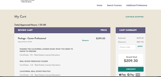 Allied School checkout page showing Allied School promo code box | Screenshot taken by SimplyCodes community member on Sep 1, 2025