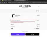 DRESSES30 coupon verification screenshot
