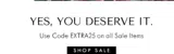 extra25 coupon verification screenshot