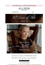 sweaters30 coupon verification screenshot