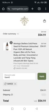 Save5 coupon verification screenshot