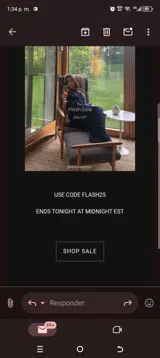 Flash25 coupon verification screenshot