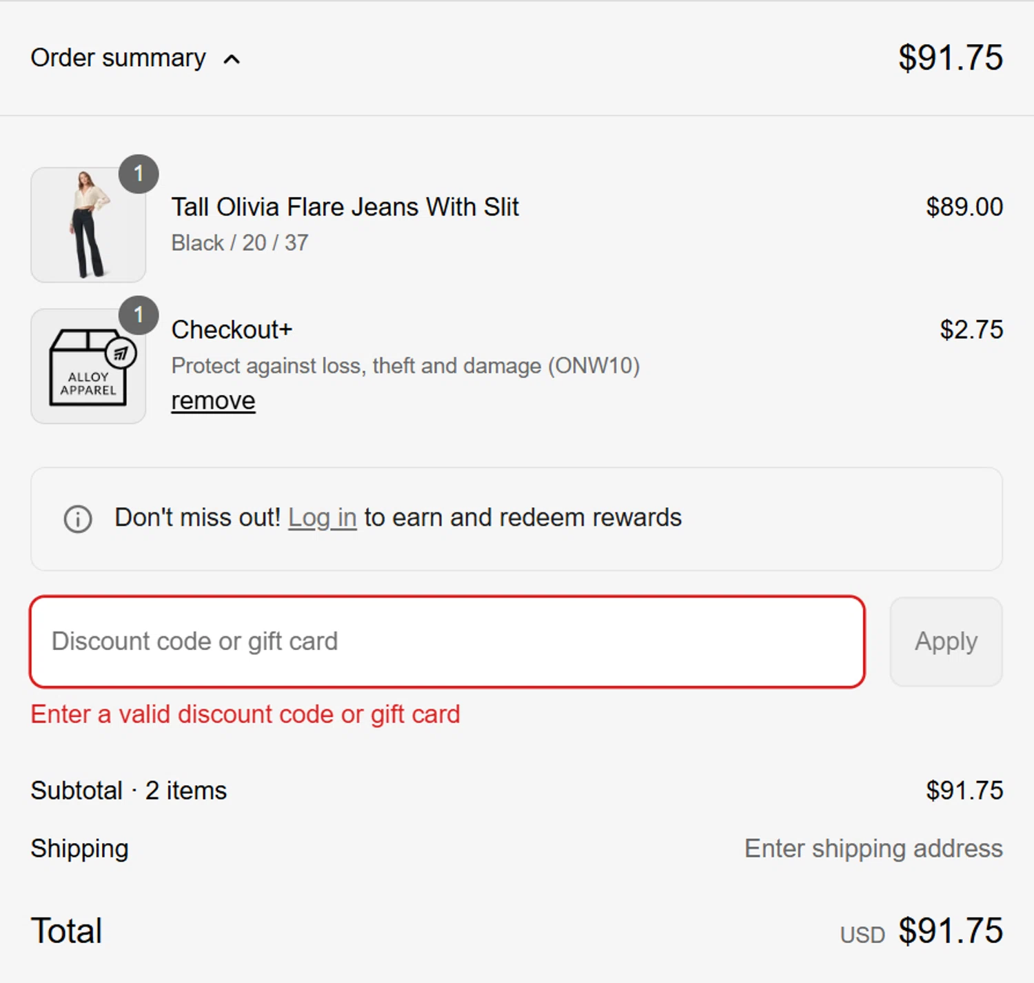 Alloy Apparel coupon code screenshot showing code SAVE30 applied at Alloy Apparel checkout page. Uploaded by SimplyCodes community member steve_jeff on Aug 25, 2025