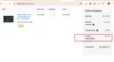 WELCOME5 coupon verification screenshot