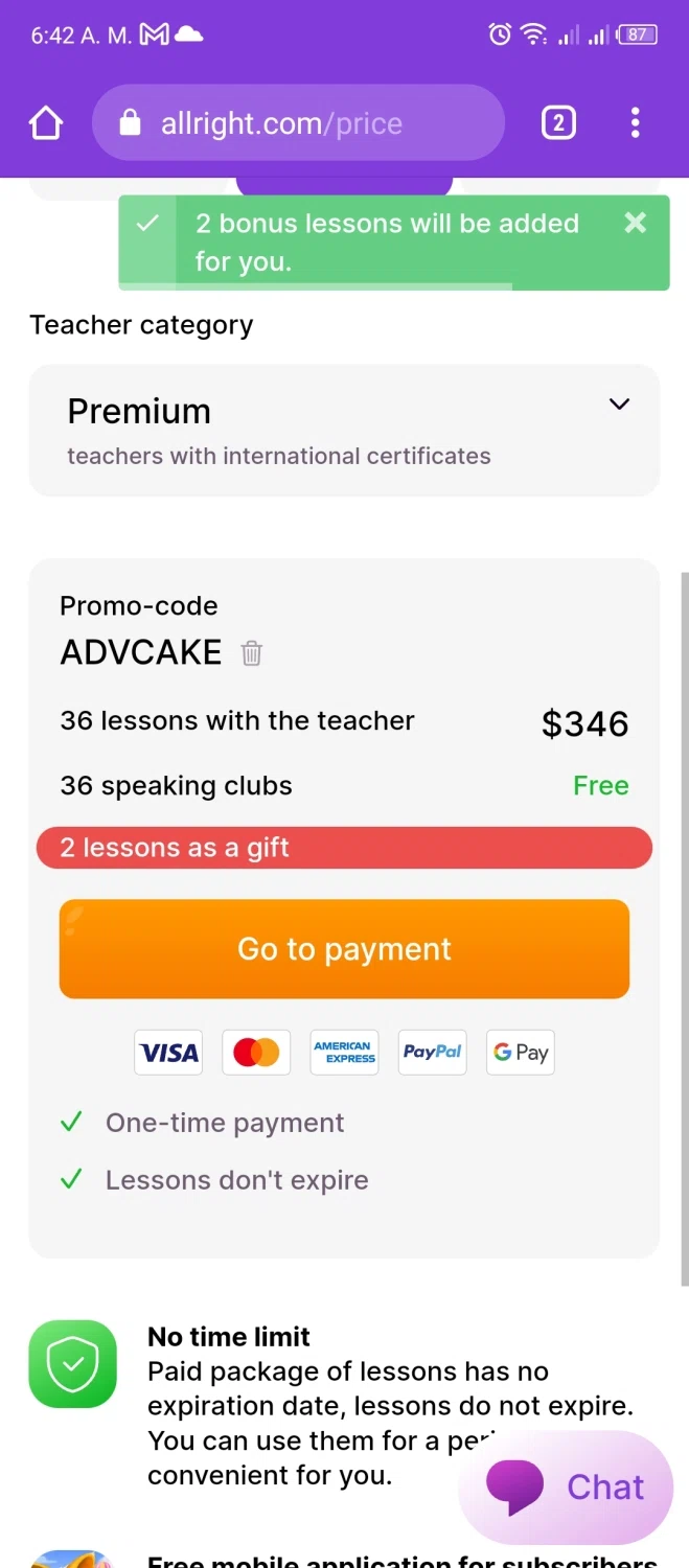 AllRight checkout page showing AllRight promo code box | Screenshot taken by SimplyCodes community member on May 23, 2022