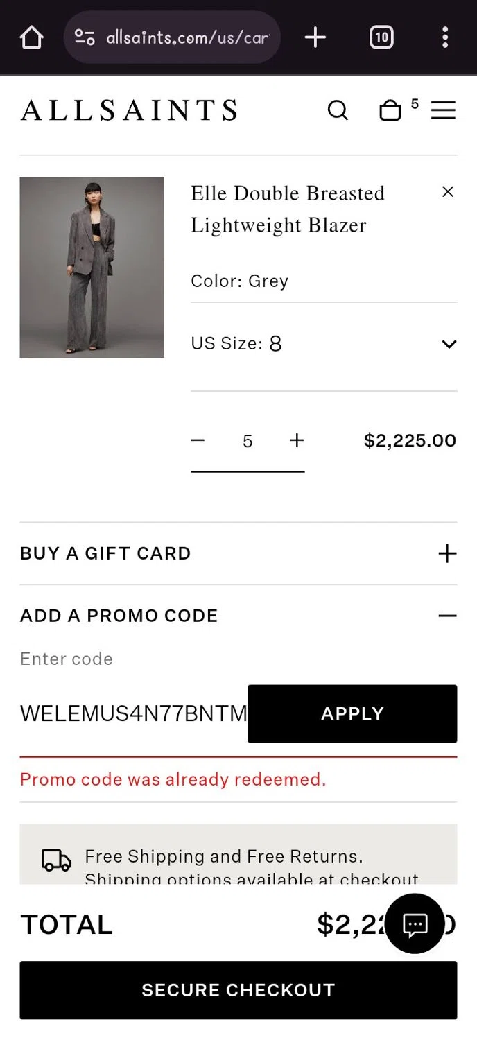 AllSaints Promo Codes & Black Friday 2024 Deals 10 Off