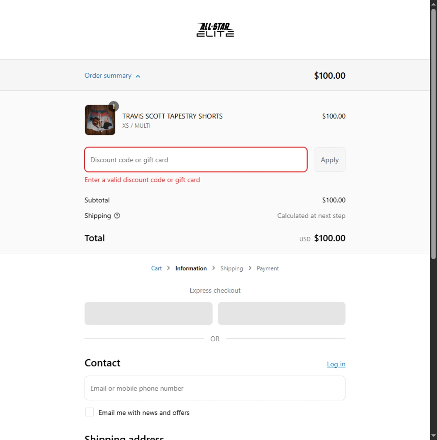 All Star Elite coupon code screenshot showing code ISABELLACCC00 applied at All Star Elite checkout page. Uploaded by SimplyCodes community member Leannysv7lla on Jul 13, 2025