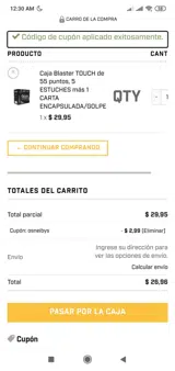 All Touch Case coupon verification screenshot