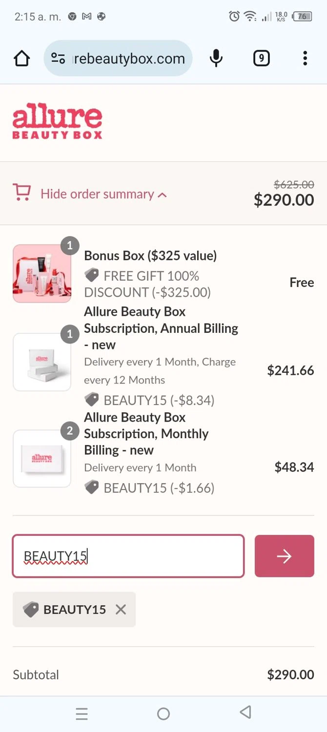 Allure Beauty Box Promo Codes 15 Off January 2024