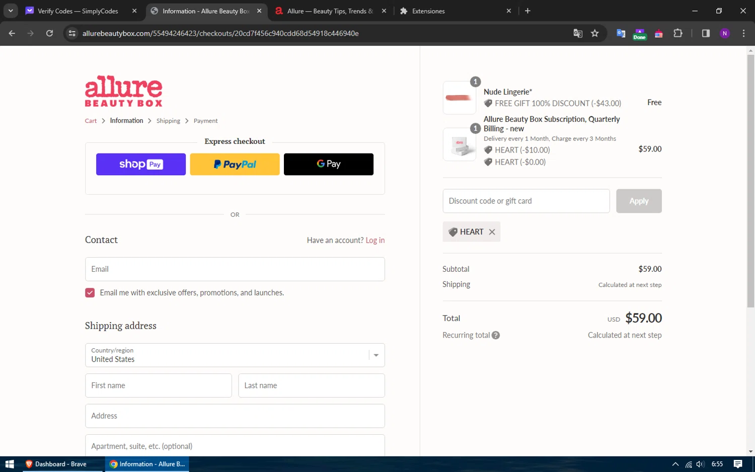 Allure Beauty Box Promo Codes 10 Off March 2024