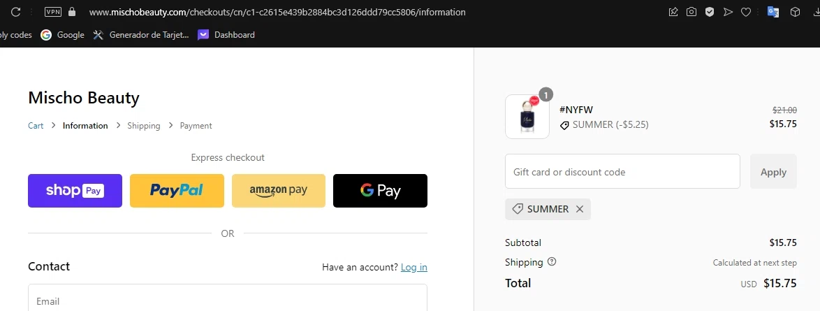 where to use American Legion promo code box