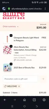 Lifemart coupon verification screenshot
