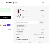 Almond Muse coupon verification screenshot