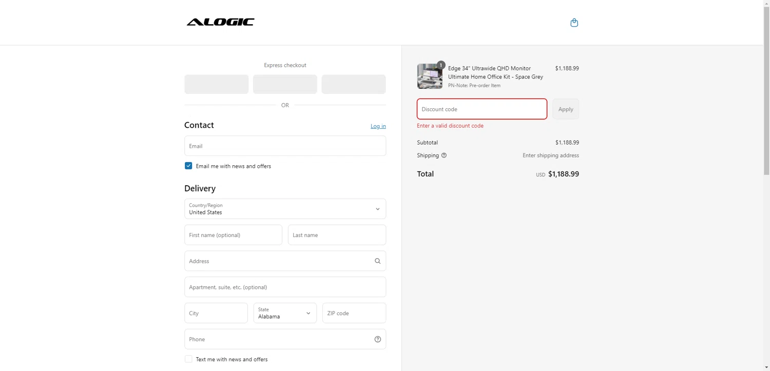 ALOGIC discount code screenshot showing code july15 applied at ALOGIC checkout page. Uploaded by SimplyCodes community member SilverChaser3269 on Jul 9, 2025