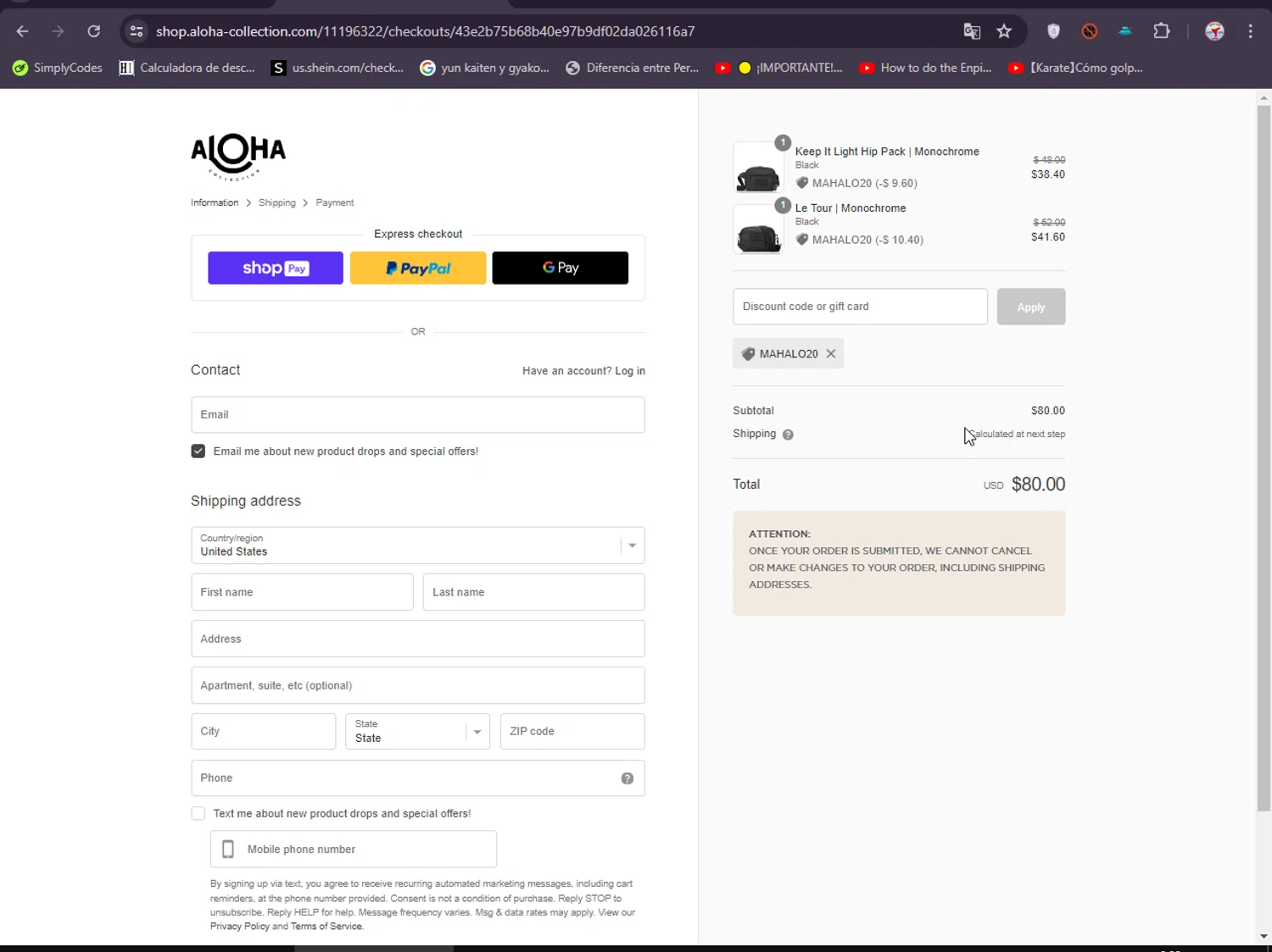 ALOHA Collection Promo Codes 20 Off July 2024