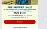SUMMERSIZZLE coupon verification screenshot