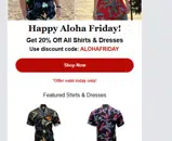 ALOHAFRIDAY coupon verification screenshot
