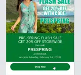 PRESPRING coupon verification screenshot