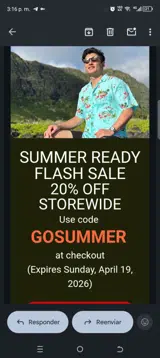 GOSUMMER coupon verification screenshot