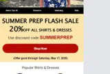 SUMMERPREP coupon verification screenshot