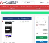 Alphabet Signs coupon verification screenshot
