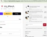 Alpha Defense Gear coupon verification screenshot