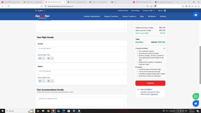 Alps2Alps checkout page showing Alps2Alps discount code box | Screenshot taken by SimplyCodes community member on Jun 15, 2025