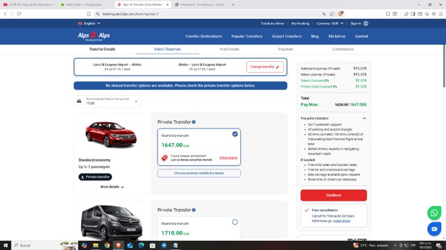 Alps2Alps checkout page showing Alps2Alps discount code box | Screenshot taken by SimplyCodes community member on Jul 18, 2025