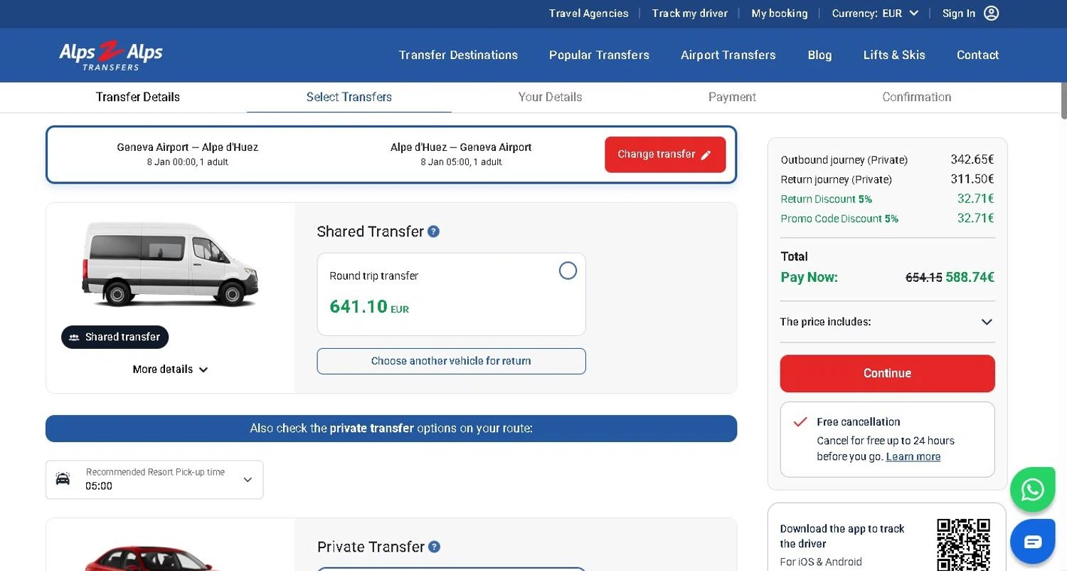 Alps2Alps promo code screenshot showing code SKIXMASHOLIDAYS applied at Alps2Alps checkout page. Uploaded by SimplyCodes community member LAMINEJAMAL on Dec 22, 2025