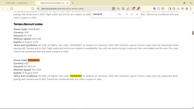 Alternative Airlines checkout page showing Alternative Airlines promo code box | Screenshot taken by SimplyCodes community member on Aug 23, 2025