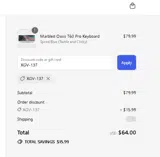 XGV-137 coupon verification screenshot