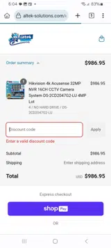 time5 coupon verification screenshot