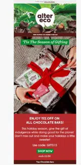 GIFTS15 coupon verification screenshot