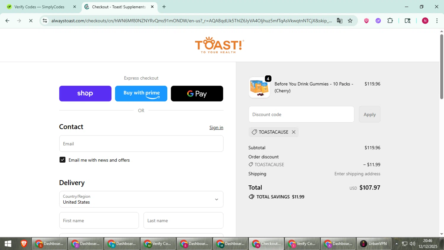 Toast! Promo Codes - 20% Off (8 Verified) Feb 2026