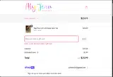 Aly Jean Boutique coupon verification screenshot
