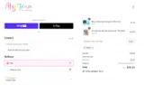 Aly Jean Boutique coupon verification screenshot